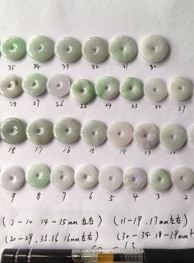 缅甸天然翡翠A货平安扣玉男女新款母亲节礼物编手绳