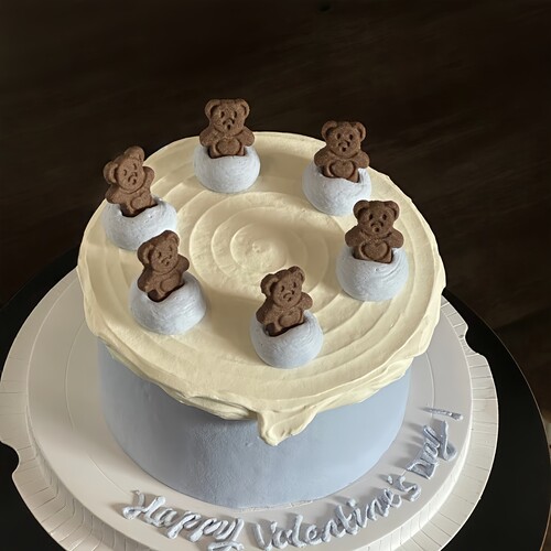 网红巧克力小熊饼干蛋糕装饰烘焙纸杯甜品台爱心星星饼干生日插件