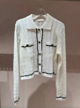 正品3I3E542-240 D小24秋6 1290 白色Z 针织开衫