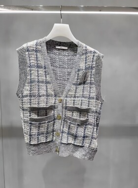 正品2H2E509-23 D大23夏5 1699 蓝色X 针织背心