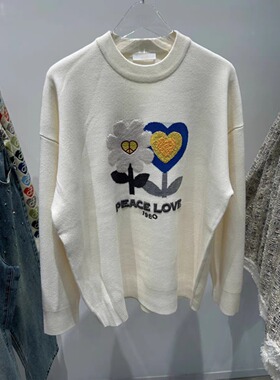 正品3H4E405-230 23冬1 1390 浅卡其R/白色  针织