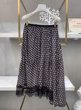 正品2H3S412-24 D大 2024秋6 1399 黑色 真丝雪纺X 半裙