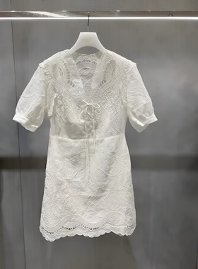 正品2H2O409-23 D大23夏5 2899   白色/黑色  连衣裙