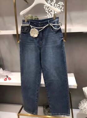 正品3H2R608-23D 小23夏2 1290W 蓝色 链条款牛仔长裤