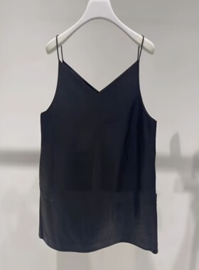 正品2H1L905-23 D大 23春6 3999W 黑色 真皮吊带裙