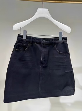 正品2I3RI08-240  24秋1  999 黑色/蓝色 牛仔裙