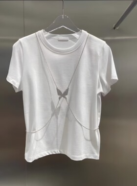 正品3H2B319-23 D小23夏3 765W  漂白色 饰品 T恤