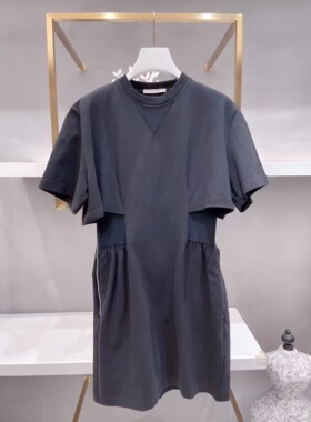正品2H2O415-23 D大23夏4 1799 黑色 橡筋腰T恤 连衣裙P4