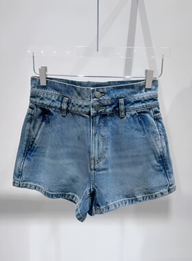 正品3H2R113–23 D小23夏6 795W 蓝色 牛仔短裤