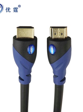 优霆HDMI线2.0 4K高清线电脑电视笔记本数据线蓝色1.5米到25米