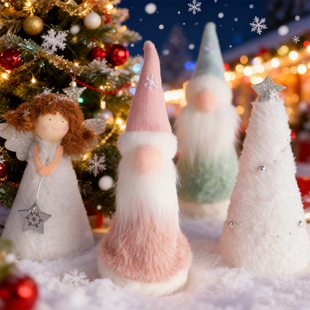 圣诞装饰圣诞老人雪人玩偶圣诞树挂件圣诞节场景布置装扮摆件2026