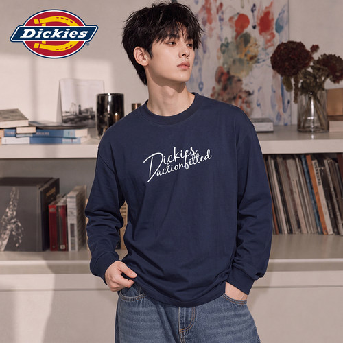 Dickies设计感字母印花长袖T恤