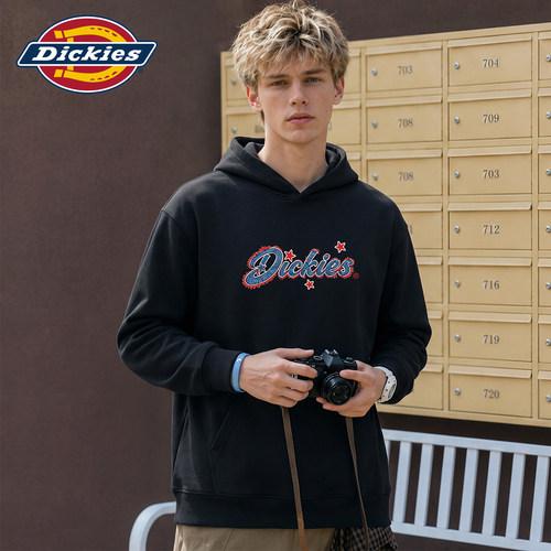 Dickies创意字母印花连帽卫衣衫