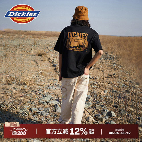 Dickies短袖T恤背后大印花