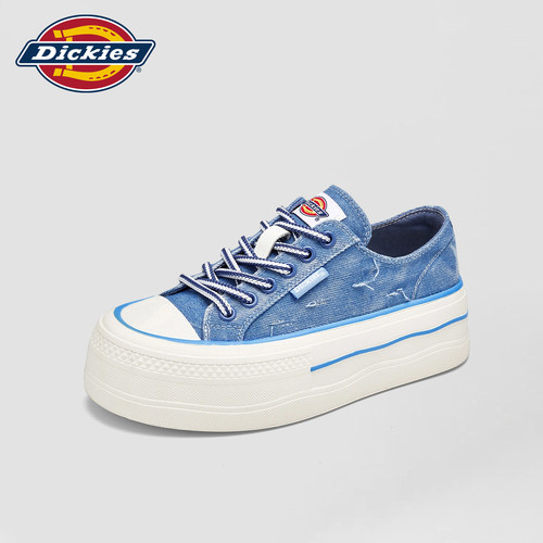 Dickies复古做旧低帮帆布鞋女