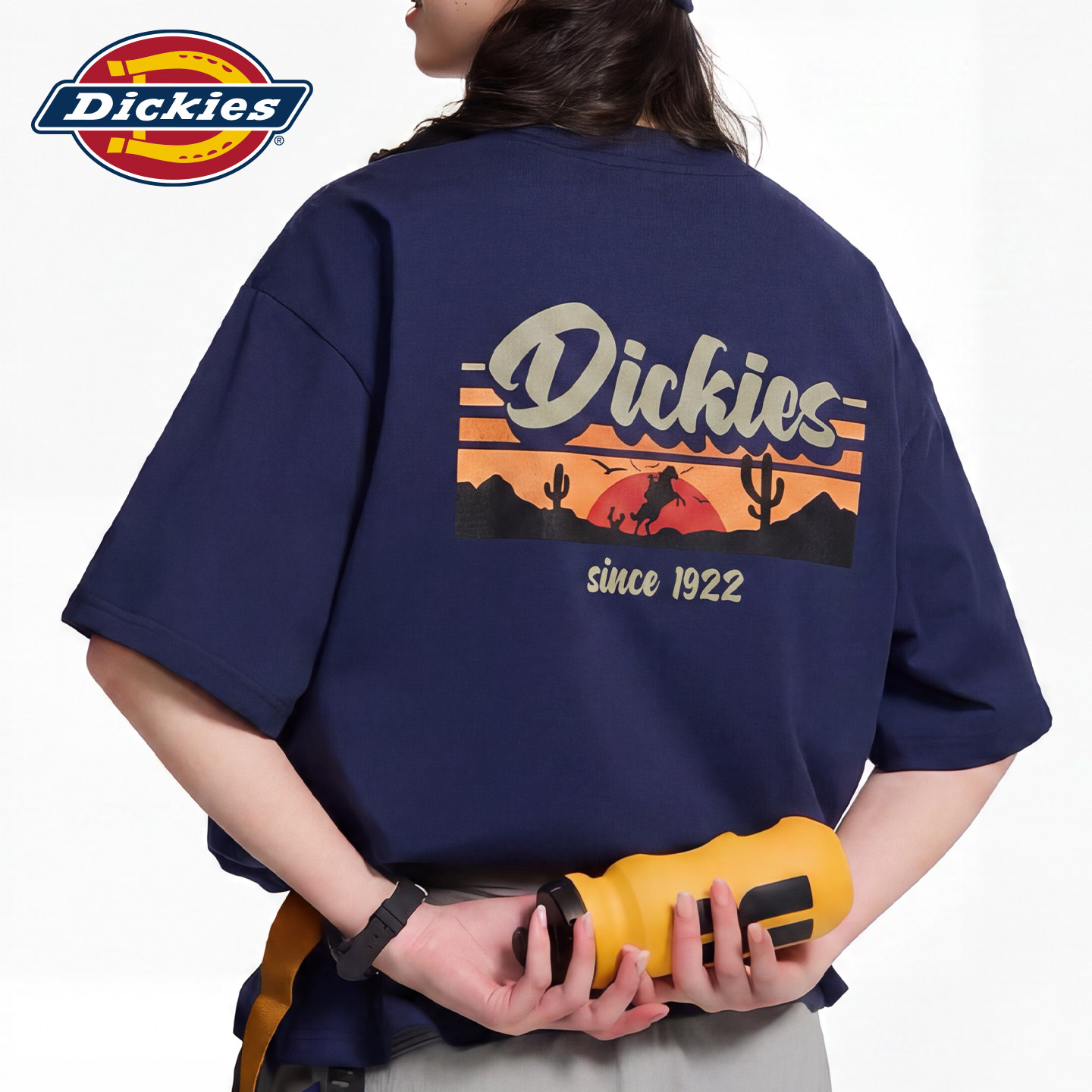 dickies短袖男士t恤重磅面料图片