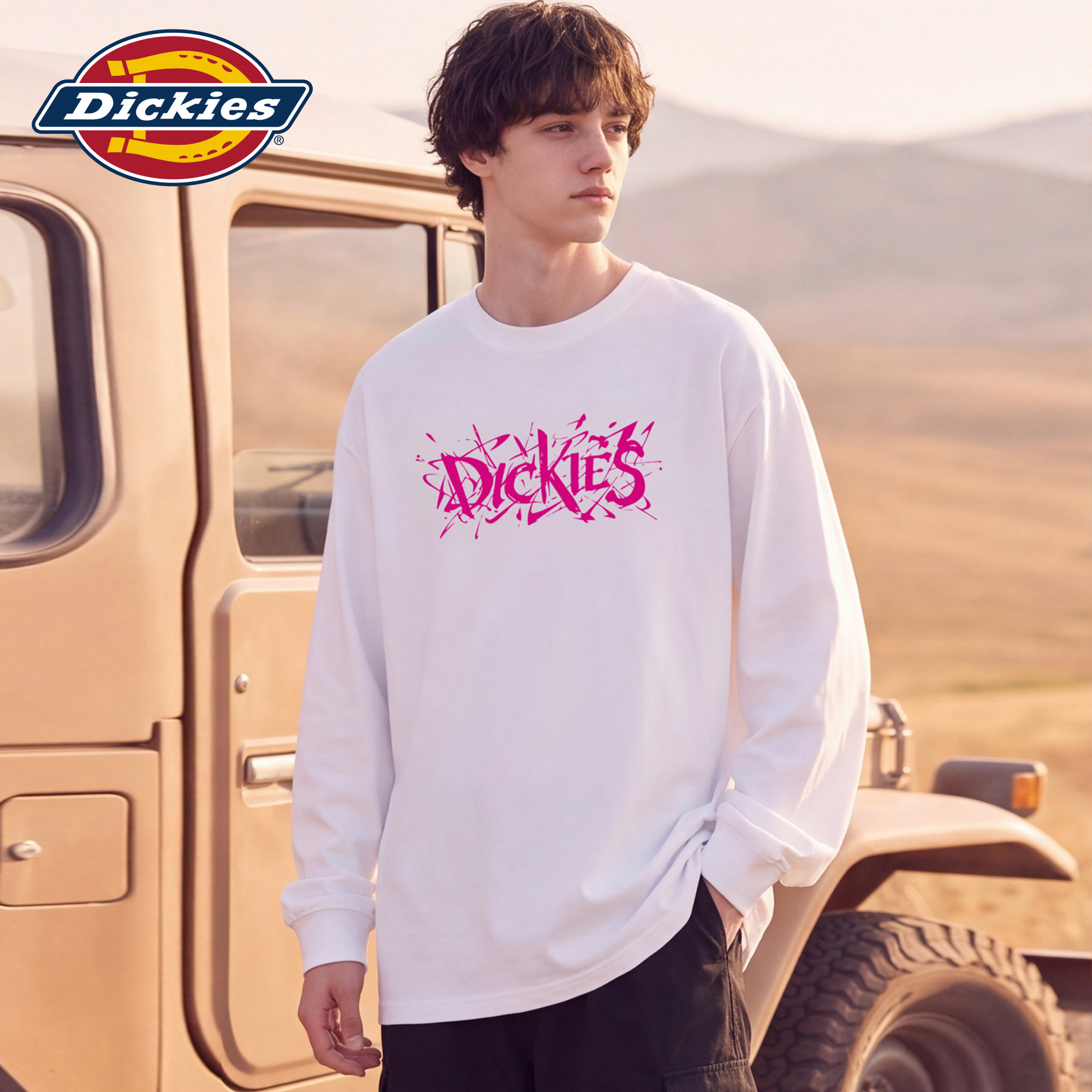 Dickies男士秋季宽松休闲长袖T恤图片