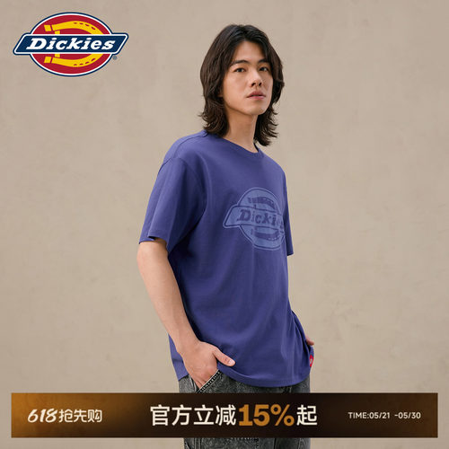 Dickieslogo印花T恤短袖