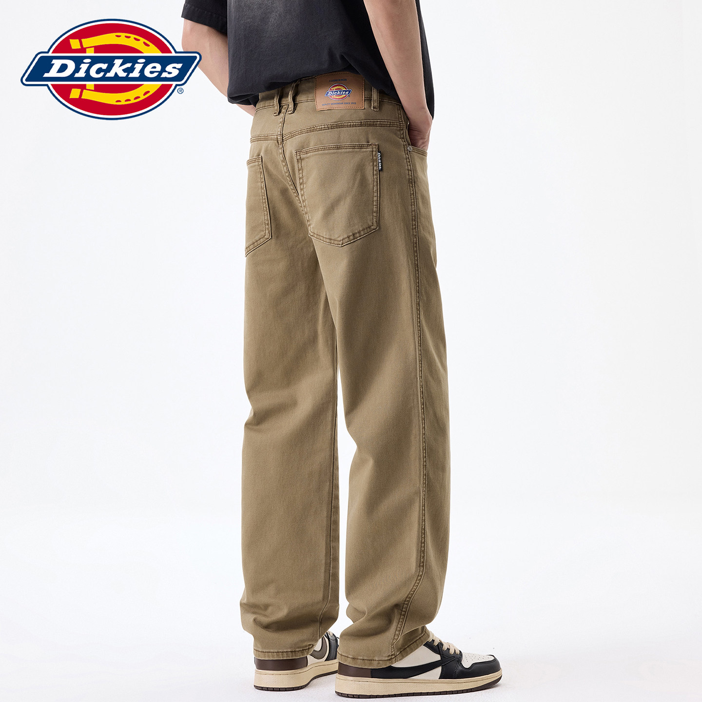 Dickies帝酷适美式牛仔裤秋季男士宽松新款直筒休闲潮流水洗裤子Y