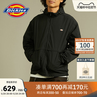 Dickies 休闲连帽夹克外套男女情侣宽松教练夹克 工装 春夏