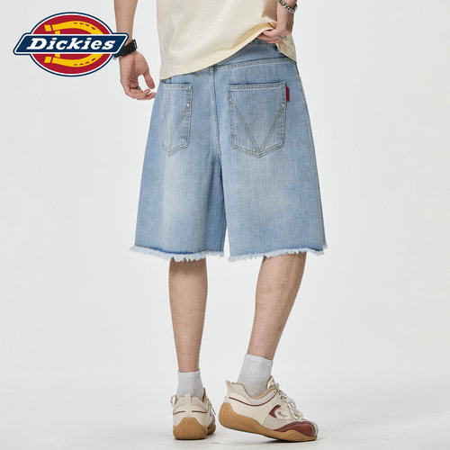 Dickies复古牛仔短裤男款夏季