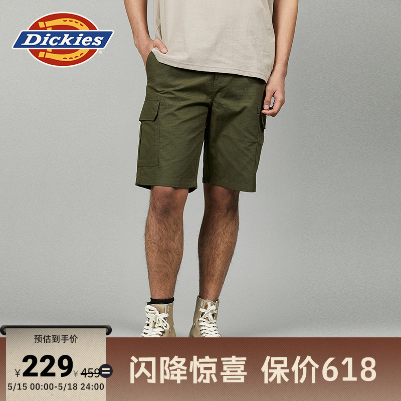 Dickies24春夏新款 工装两侧翻盖大口袋休闲短裤 男款下装 男装 短裤 原图主图