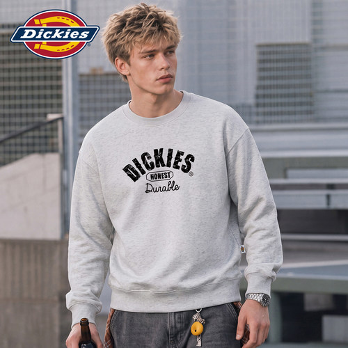 Dickies创意印花长袖套头卫衣