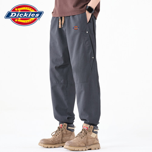 Dickies抽绳直筒宽松束脚休闲裤