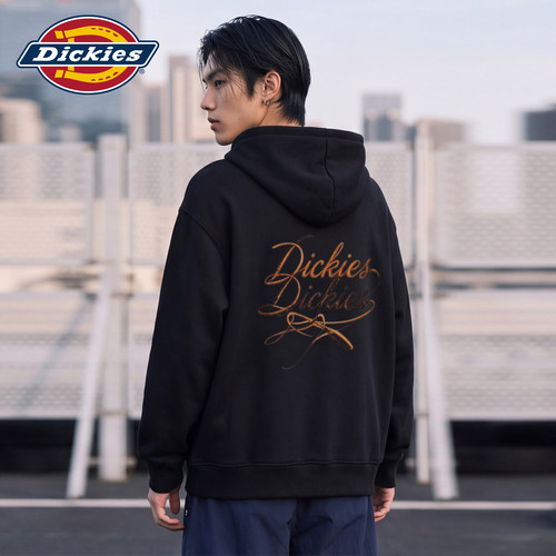 Dickies男秋季后背印花连帽卫衣
