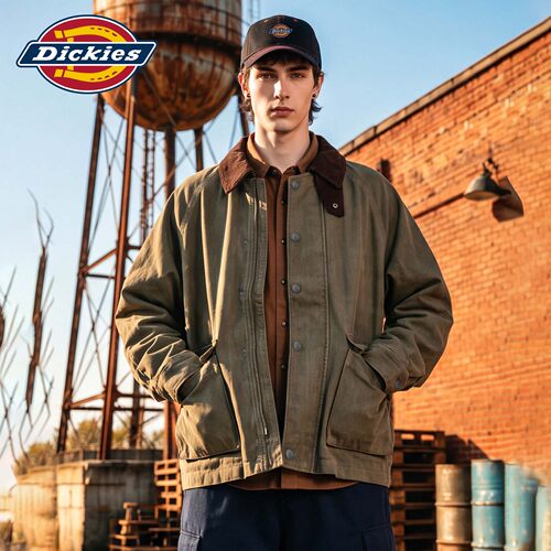 Dickies男秋季纯棉工装短款外套