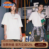 新款 t恤2026夏季 美式 复古红Logo印花大码 潮A Dickies男士 半袖 短袖