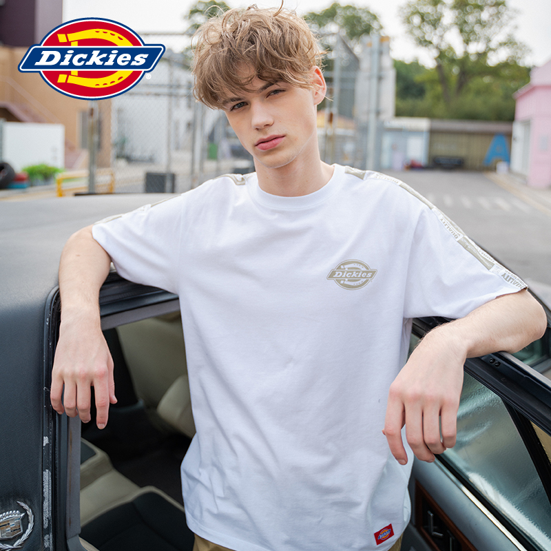 Dickies两袖字母印花短袖T恤 男式新品舒适棉休闲短Tee DK007352