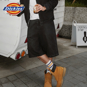 Dickies帝酷适重磅牛仔面料老爹短裤 松弛中裤 baggy风背后字母刺绣