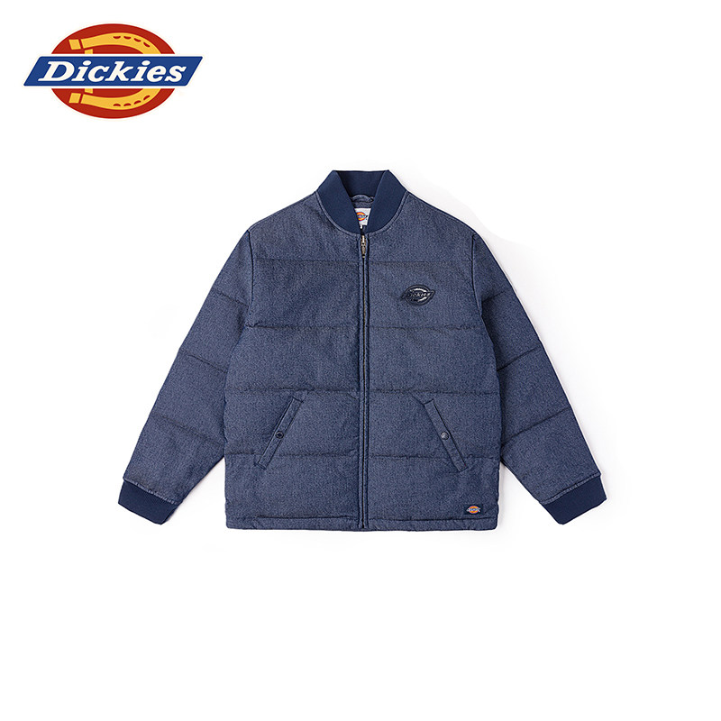 Dickies帝酷适羽绒服春秋仿丹宁面料轻薄款休闲夹克外套男女情侣J