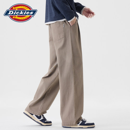 Dickies抽绳垂感宽松直筒休闲裤