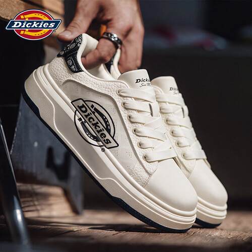 Dickies百搭厚底小白鞋2026新款