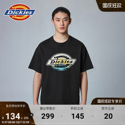 Dickies前胸大LOGO图案印花T恤