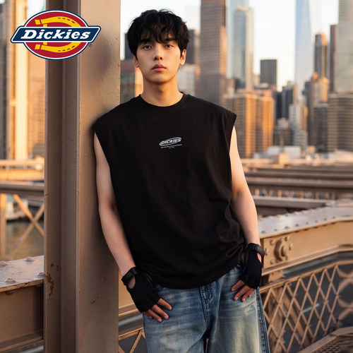 Dickies印花无袖背心男夏季宽松