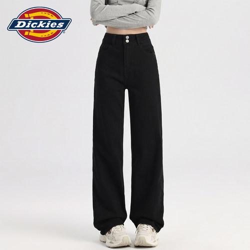 Dickies帝酷适窄版阔腿牛仔裤女Y