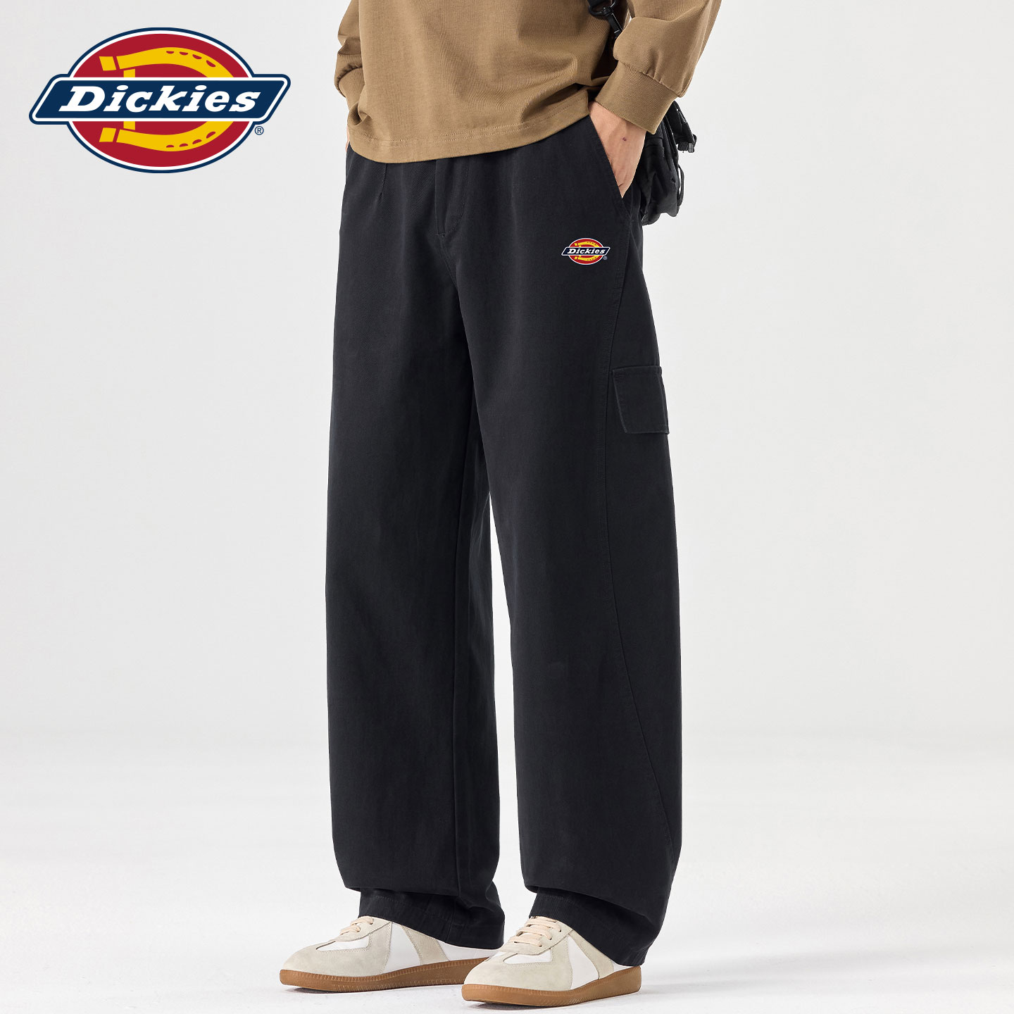 Dickies男款美式裤子春秋新款宽松直筒裤男装纯棉百搭美式长裤潮J