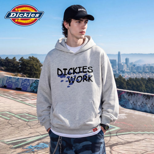 Dickies男秋季字母印花连帽卫衣