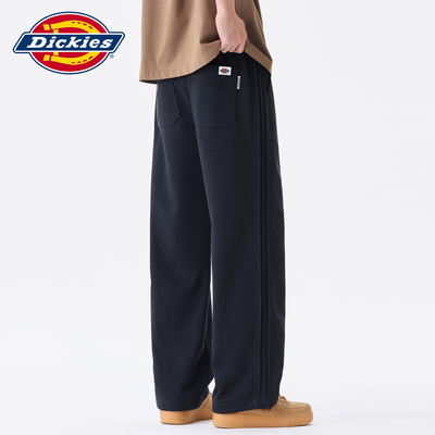 Dickies侧边抽绳条纹休闲裤