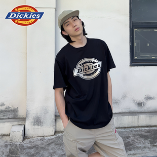 Dickies帝酷适25春夏新款休闲前胸马蹄铁LOGO印花短袖T恤男女情侣