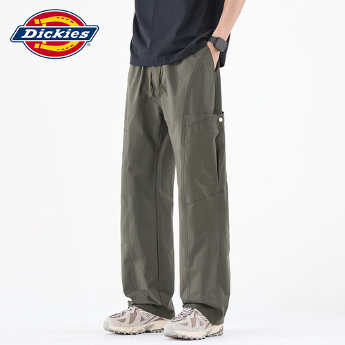Dickies阔腿拼接休闲工装裤