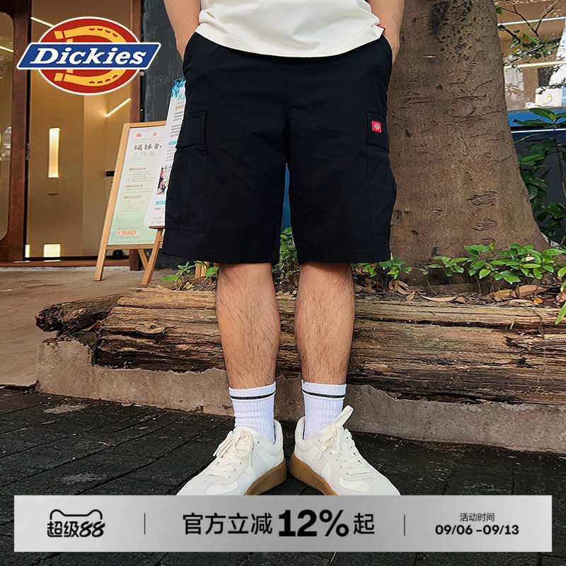 Dickies帝酷适26春夏款休闲宽松多口袋工装短裤松紧腰围男女情侣J
