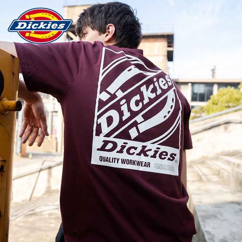 DickiesLOGO印花短袖T 男式夏季新品棉舒适短T恤DK007334