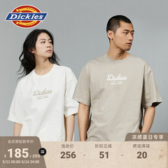 Dickies24春夏新款 宽松logo印花休闲圆领短袖T恤内搭男女情侣