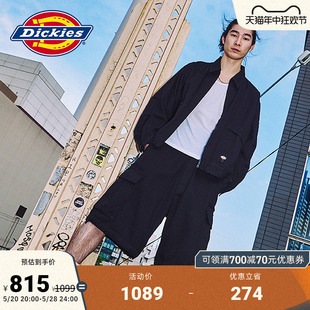 Dickies 迷彩 休闲简约翻领夹克上衣 春夏工装 男女情侣