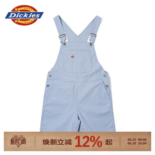 Dickies帝酷适26春夏休闲帆布背带女式 多口袋设计可调节肩带J 短裤