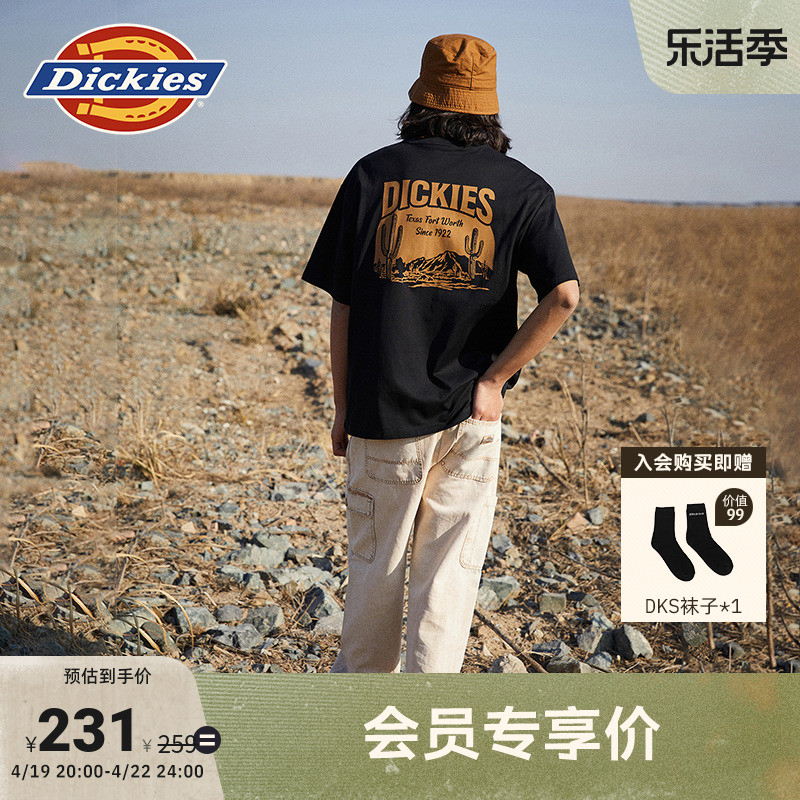 Dickies短袖T恤背后大印花